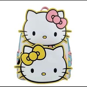 Loungefly Sanrio Hello Kitty and Mimmy Cosplay Mini Backpack.